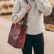 Elsa tote bag brun