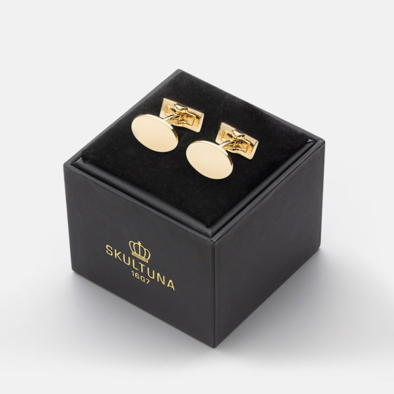 Manschettknapp Oval Guld