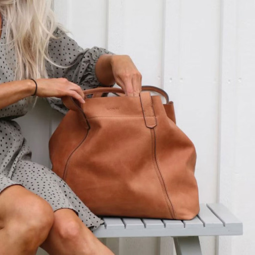 Paris tote bag tan