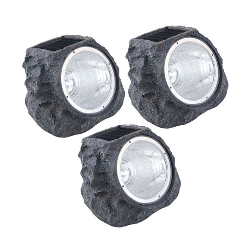 Solar LED Dekorstenslampa 3-pack