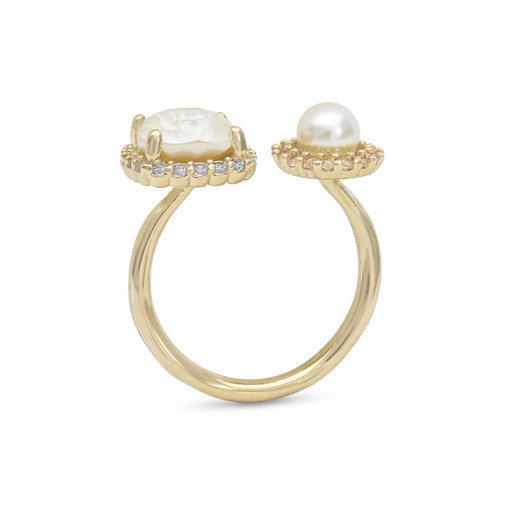 Colette Ring Milky Cream