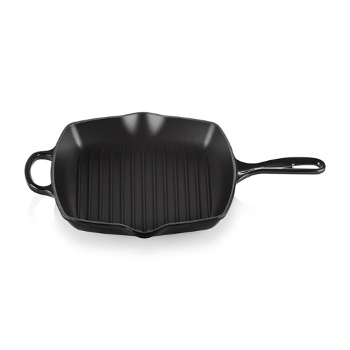 Grillpanna Gjutjärn 26x26 cm Black