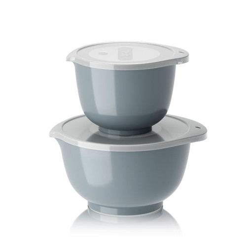 Margrethe Skålset 2-pack med lock Dusty Blue
