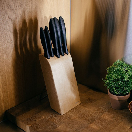 Knivblock med 5 knivar