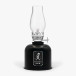 Parafinlampe Svart/Sølv