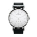 Klokke Ryolit 36 White Deluxe - Black Leather