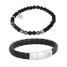 Armbåndsett Leonard/Bruno Svart/Grå