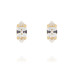 Petite Navette Øredobb Gold Crystal