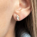 Petite Navette Øredobb Gold Crystal