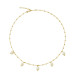 Emmy Pearl Halskjede Gold Crystal
