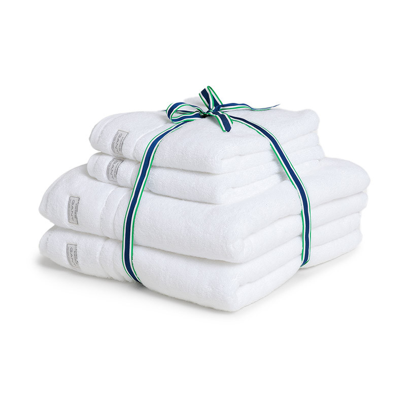 Organic Premium håndklepakke 4 stk hvit