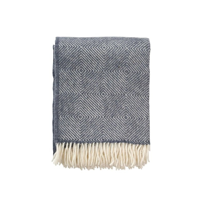 Ullpledd Gooseye Smokey Blue
