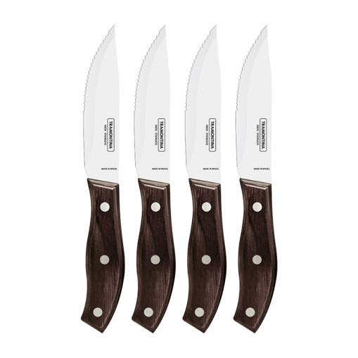 Steakkniver 4-pakning Brun