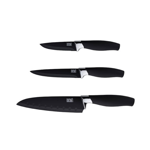 Knivsett med 3 Kniver Brooklyn Krom