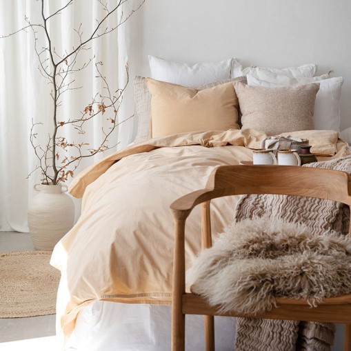 2-Delt Sengetøysett Percale Gul