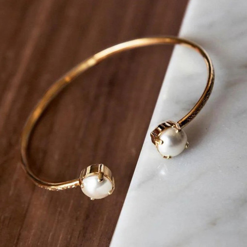 Classic Petite Armbånd Gold Pearl