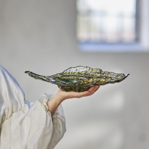 Aiku Skål Glass, Grønn