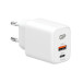 Væglader USB-C + USB-A 20W PD