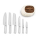 Knivblok med knive Creme