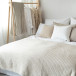 Sengetæppe 250x250 cm Beige