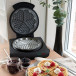 Vaffeljern Single Diamond Black