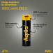  18650 USB-C genopladeligt batteri 