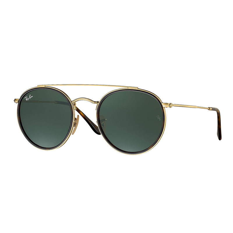 Solbriller, med dobbeltbro, Guld/Grøn, Ray-Ban 25624 | SAS Shop