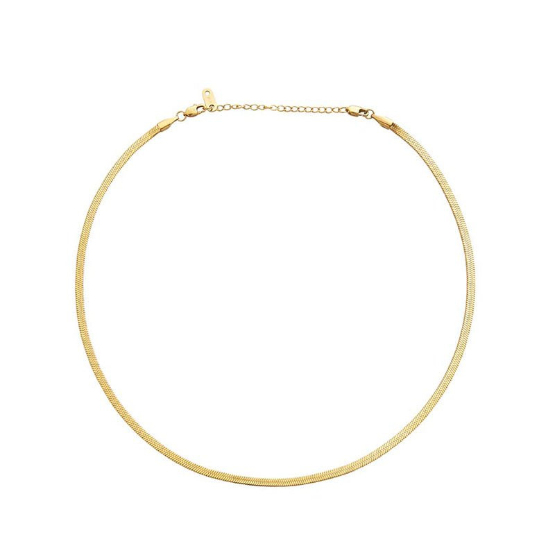 Halskæde Thin snake gold