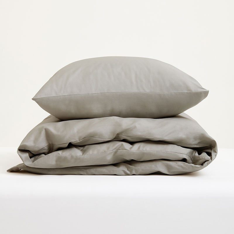 Sengetøj Arkipelag Blank Enkelt Dark Greige 150x210 cm