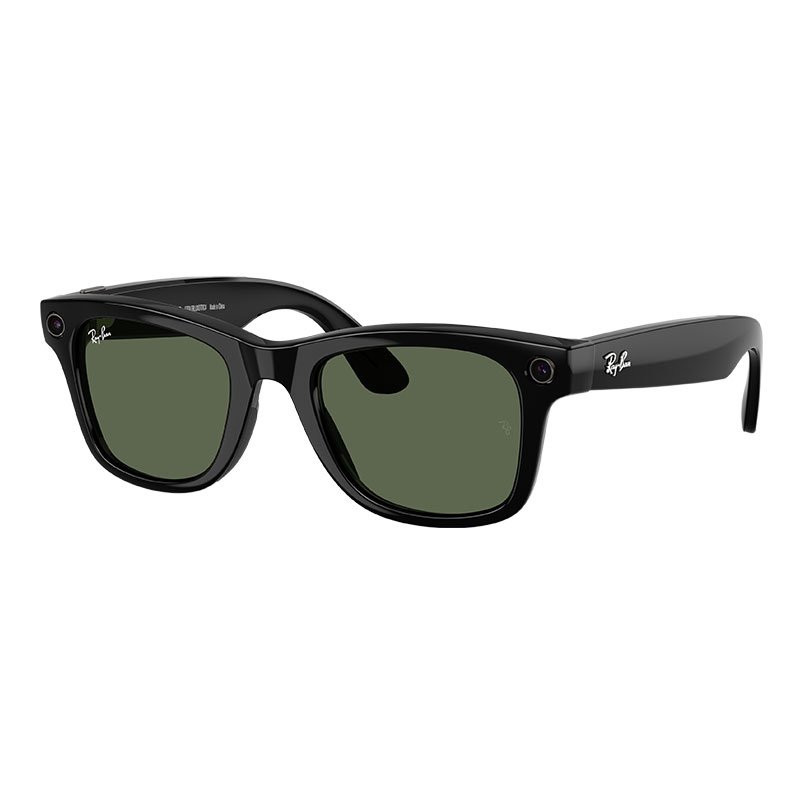 Meta Wayfarer Shiny Black G-15 green