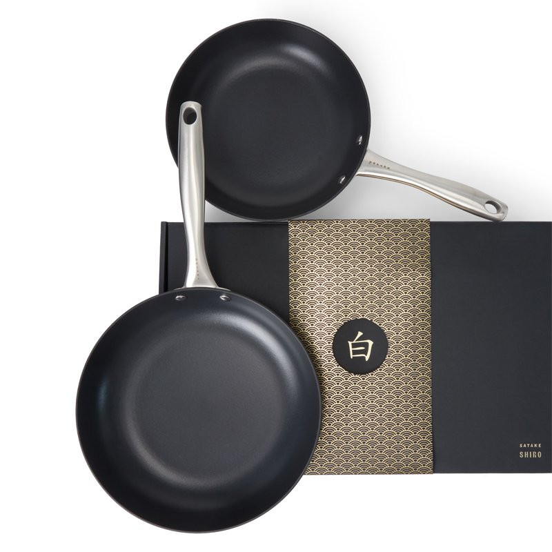 Shiro 2-pak stegepander i gaveæske 24 cm + 28 cm