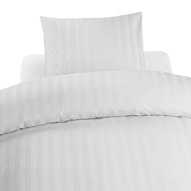 2-delt Sæt Hotel Satin Hvid