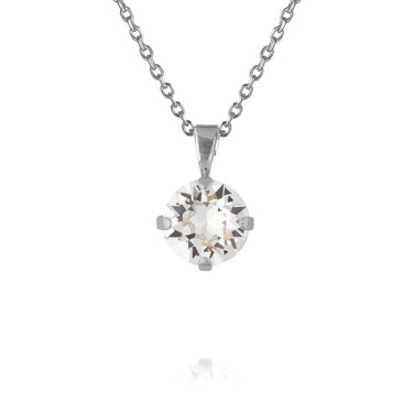 Halskjede Classic Petite Rodium Crystal