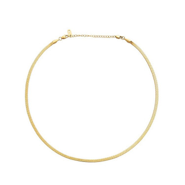 Halskæde Thin snake gold