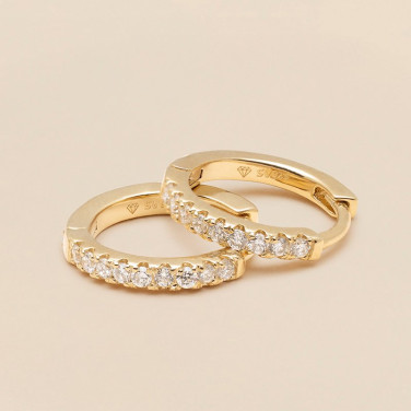 Øreringe Alliance Diamond Hoops