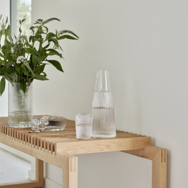 Pilastro karaffel med drikkeglas, 1 l. clear