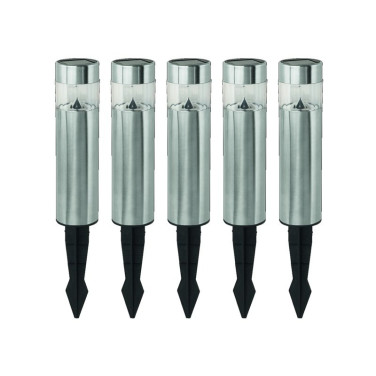 LED Solcellepullerter 5-pack sort