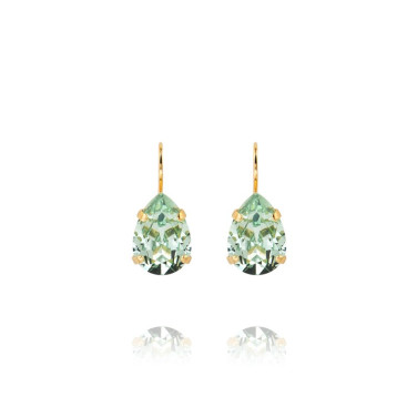 Øreringe Mini Drop Clasp Gold Chrysolite