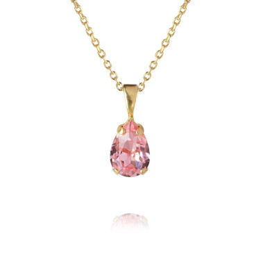 Halskæde Petite Drop Gold Light Rose