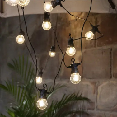 LED-lyskæde Circus Small Filament, 20 pærer