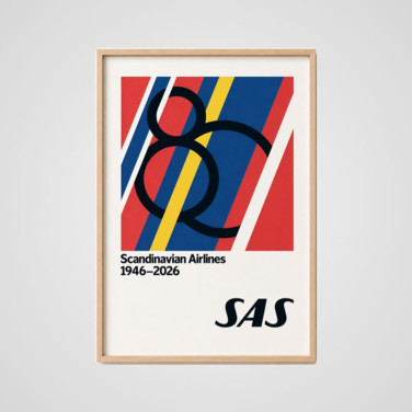Poster, incl tube with sticker 80yrs