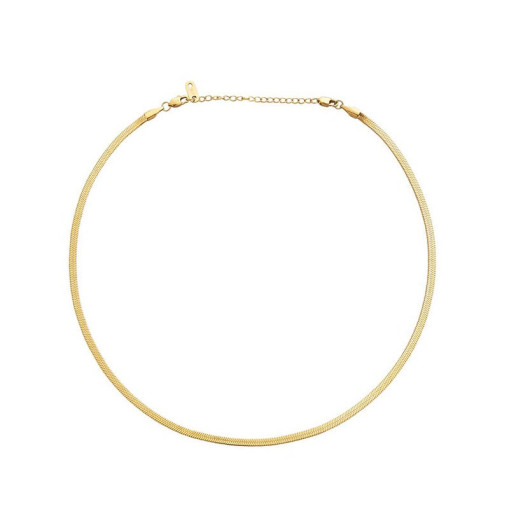 Halskæde Thin snake gold