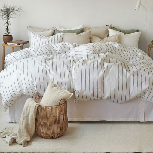 2-delt sengesæt Saga, grøn