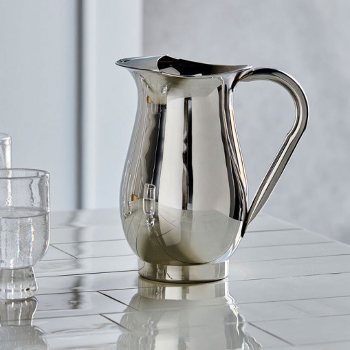 Serveringskande silver finish