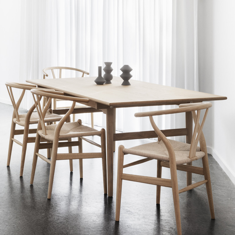 Wishbone chair soaped oak online