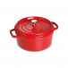 Round Cast Iron Cocotte 24 cm Red