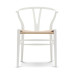 Wishbone Chair white beech with natural papercord seat