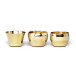 Kin Candleholder Brass set of 3