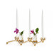 Constella candleholder 5 candles brass