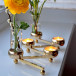 Constella candleholder 5 candles brass